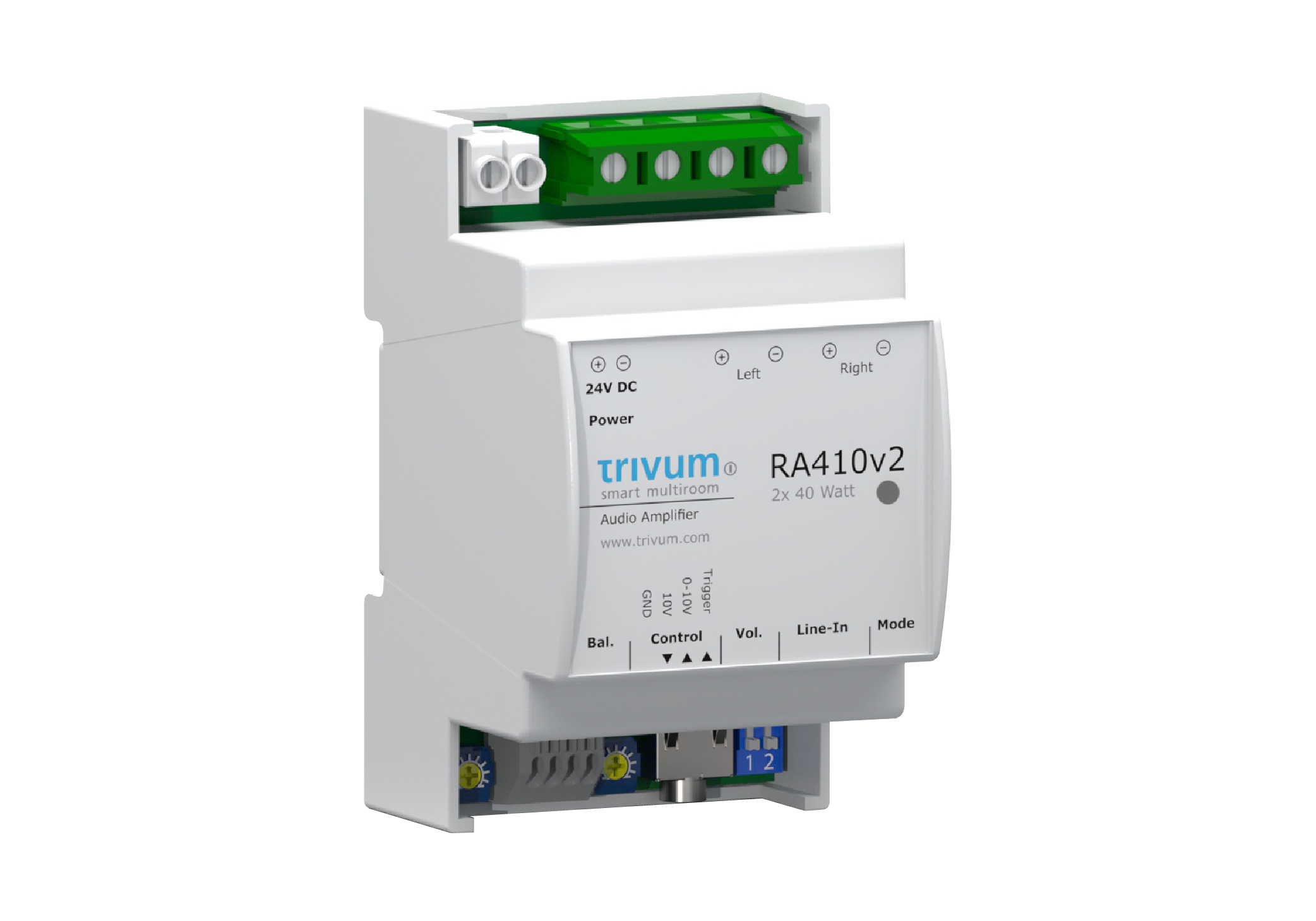 the-ra410v2-is-a-universal-and-flexible-din-rail-amplifier-with-an-output-of-2x40-watts-and-0-10v-volume-control-it-can-be-used-in-a-variety-of-ways